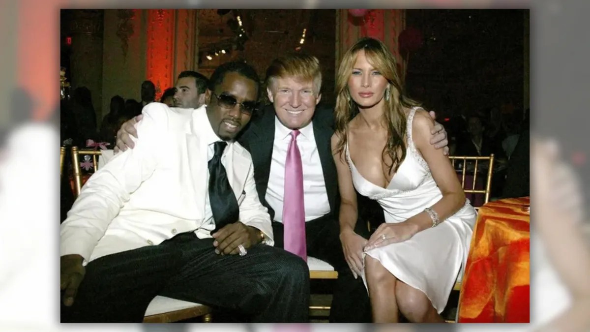 Donald and Melania Trump with Sean 'Diddy' Combs