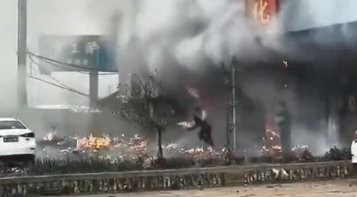 An explosion at a fireworks shop in central China’s Hubei province has killed at least 12 people | Xinhua