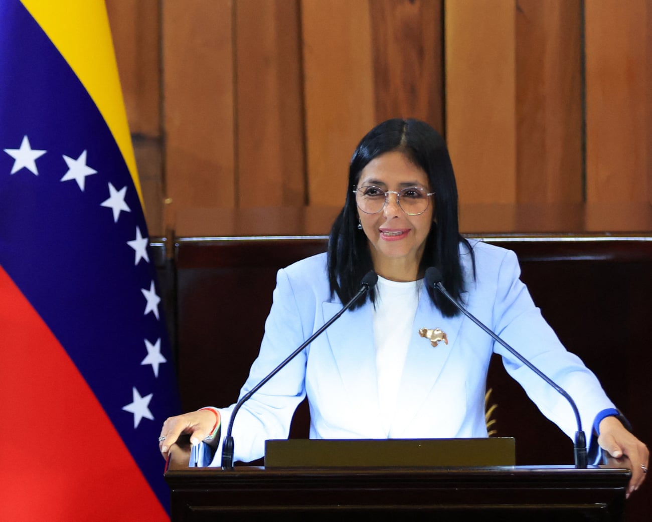 Venezuelan interm president, Delcy Rodríguez