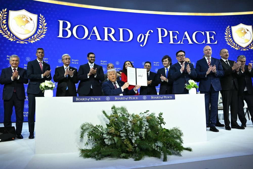 Donald Trump’s “Board of Peace” Holds First Meeting in Washington | Mandel Ngan / AFP via Getty Images