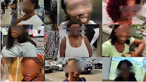The videos shared by the Russian man feature some of the women | GhanaWeb