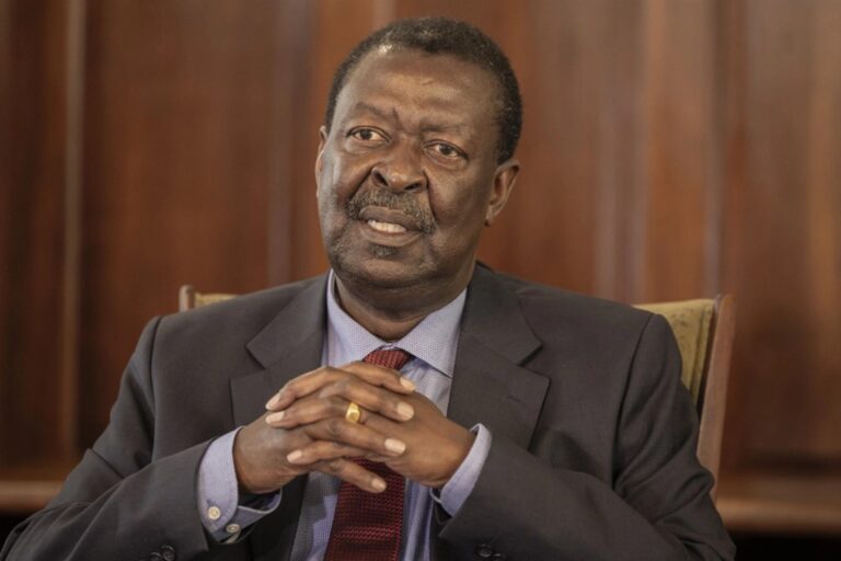 Kenyan Foreign Minister Musalia Mudavadi speaks during an interview with AFP at his office in Nairobi on May 22, 2025. | SIMON MAINA / AFP