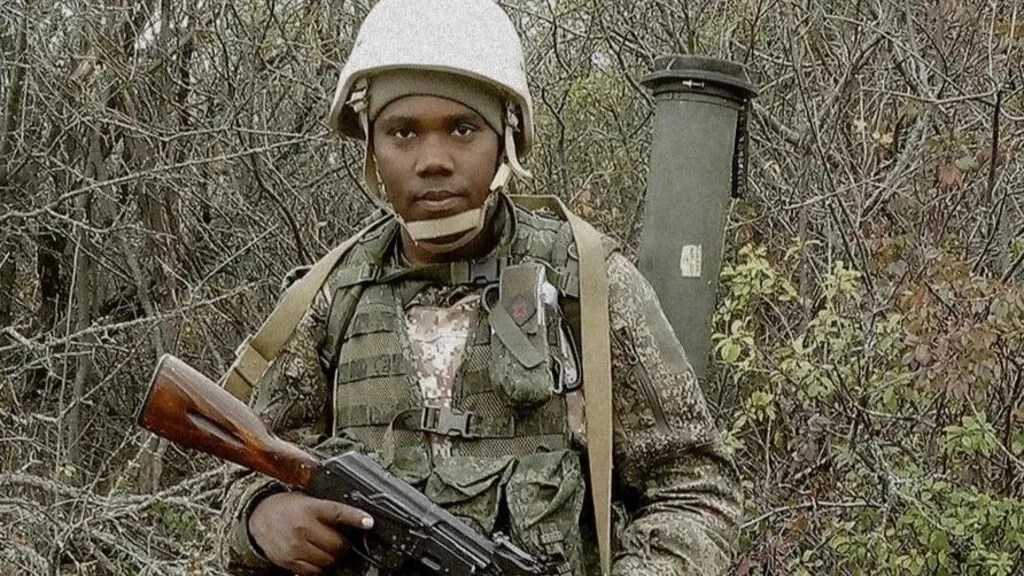An image of Clinton Mogesa, 29, who died while fighting for Russia while Kenyan Intelligence Says Over 1,000 Citizens Recruited to Fight for Russia in Ukraine | Ukraine Defence Intelligence