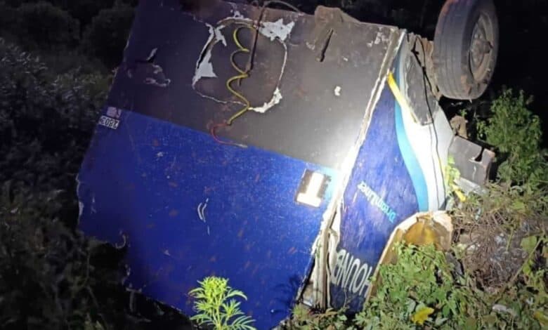 A bus travelling from Gauteng to Zimbabwe crashed on the N1 in Limpopo on Thursday morning. | Limpopo Department of Transport and Community Safety/ Facebook