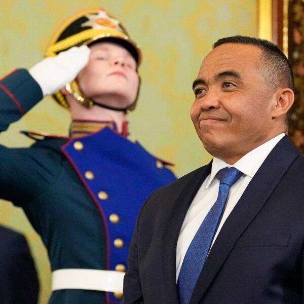 Madagascar's President Michael Randrianirina enters a hall at the Grand Kremlin Palace for his meeting with Russian President in Moscow. | AFP