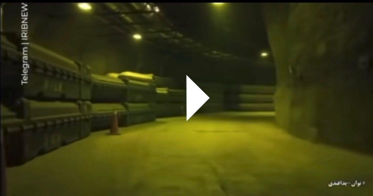 Video of Iran showing underground missile base footage after Trump’s claims