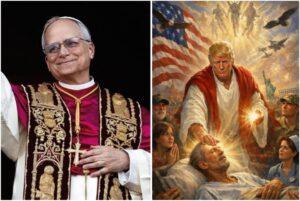 Trump Posts Christ-Like Image After Saying Pope Is Weak and Would Not Be Pope Without Him | Swahili Today