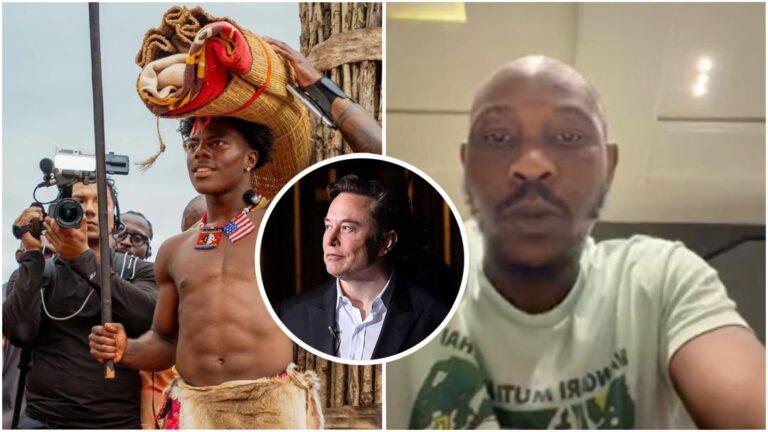 Seun Kuti IShowSpeed Elon Musk spy claims controversy viral video