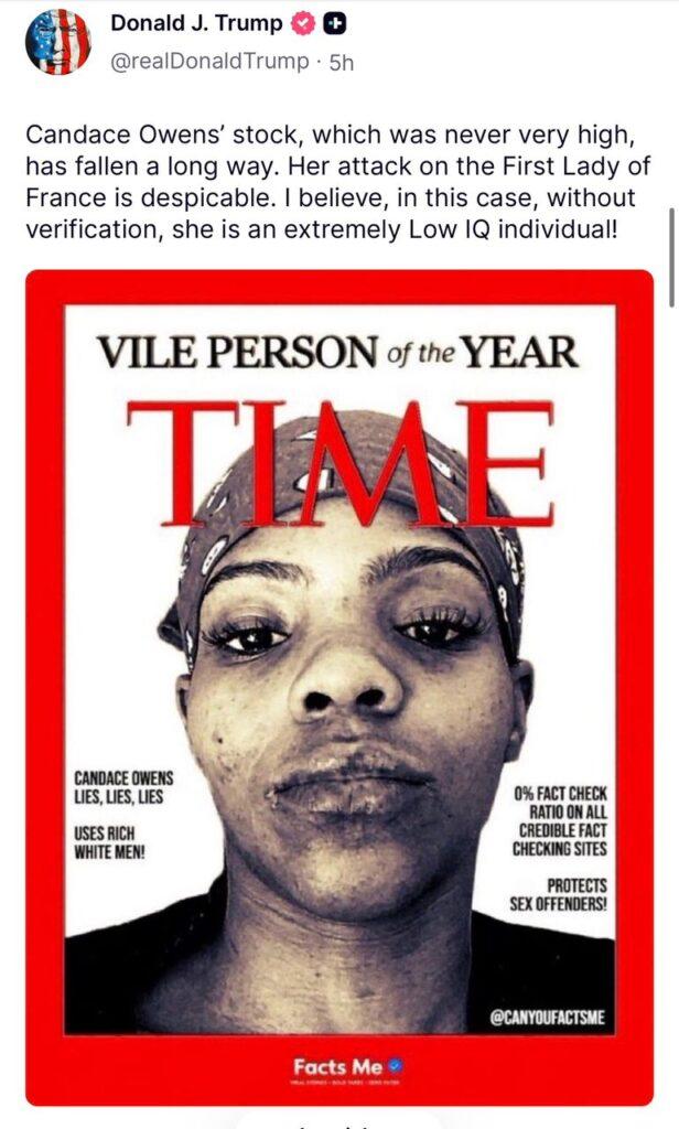 Candace Owens: Once Trump’s Favorite, Now a ‘Low IQ Liar’ Who Defends Sex Offenders, Says Trump | Swahili Today