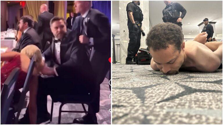 A Gunman was detained after shooting at Trump's white house dinner on Saturday