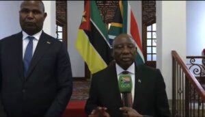 Ramaphosa commenting on the trending Xenophobic movement in South Africa, he spoke the following in Pretoria when he hosted Mozambique's President, Chapo