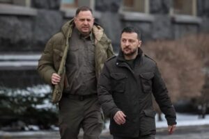 Volodymyr Zelenskyy and Andriy Yermak